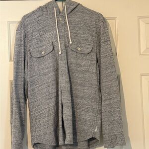 American Eagle Outfitters Gray Hooded Jacket